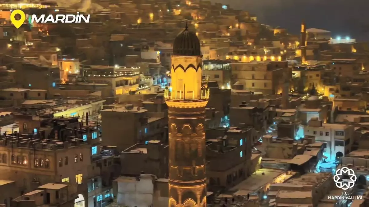 Mardin’de İlk Kar Görüntüleri Dronla Paylaşıldı