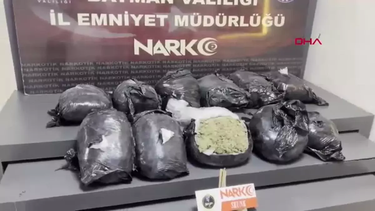 Batman’da 11 Kilo 200 Gram Skunk Ele Geçirildi