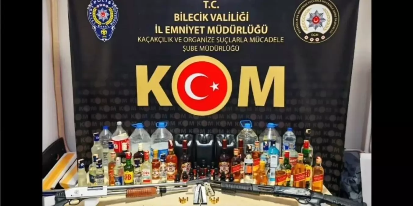 Bilecik’te Kaçak Alkol Operasyonu