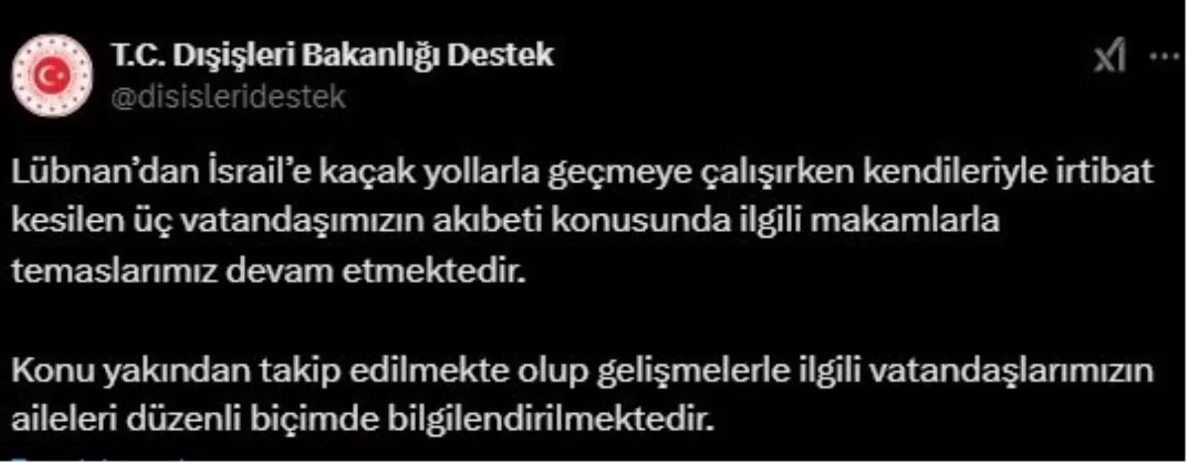 Dışişleri Bakanlığı’ndan Kaçak Geçiş Açıklaması
