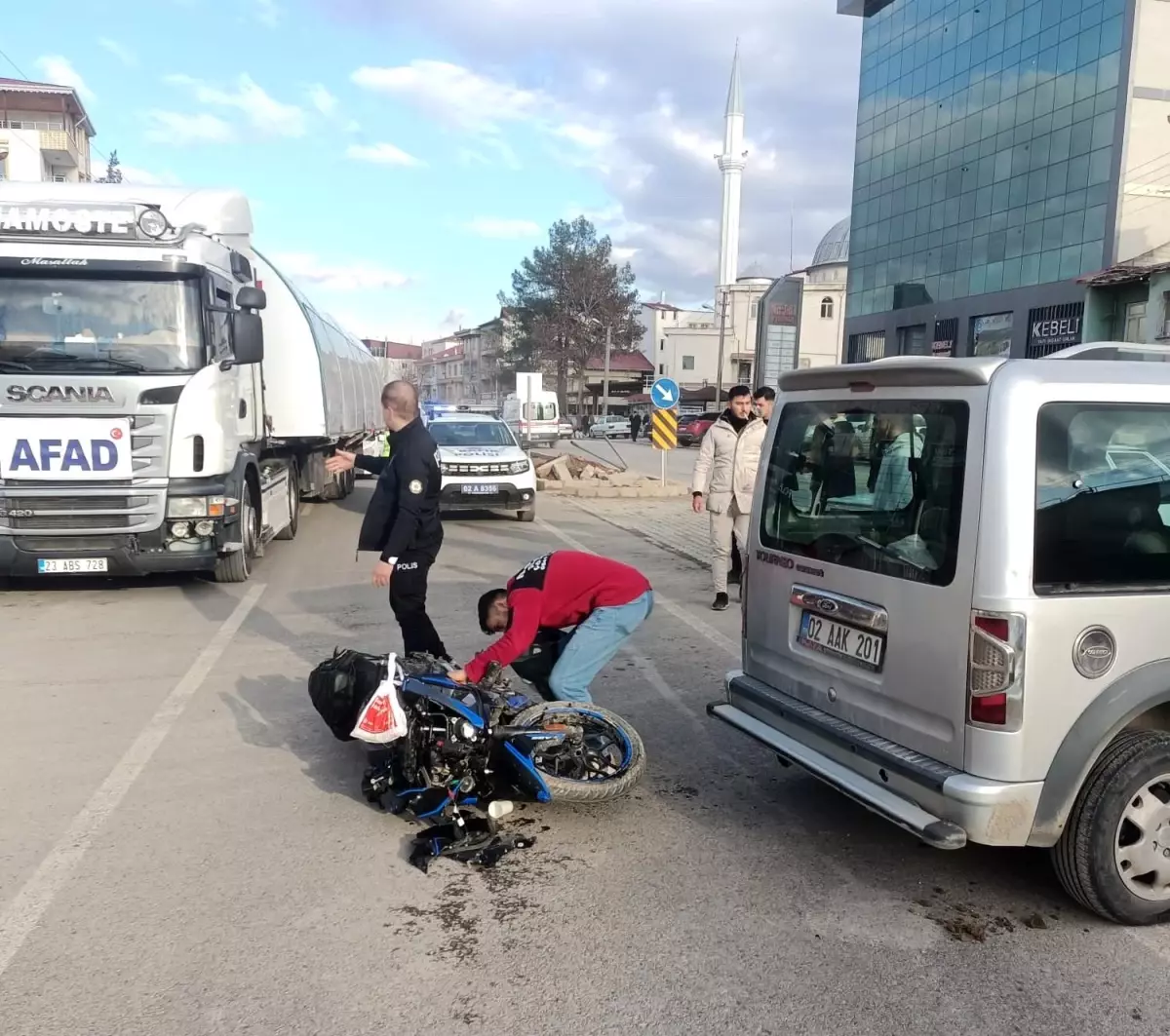 Gölbaşı’nda Motosiklet Kazası: 1 Yaralı