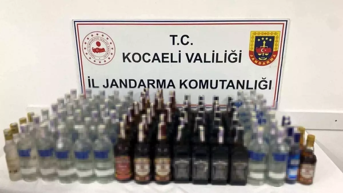 Kocaeli’de Kaçak Alkol ve Sigara Operasyonu