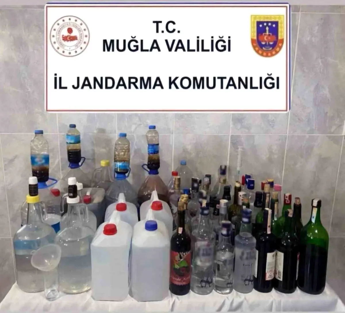 Yatağan’da Kaçak Alkol Operasyonu