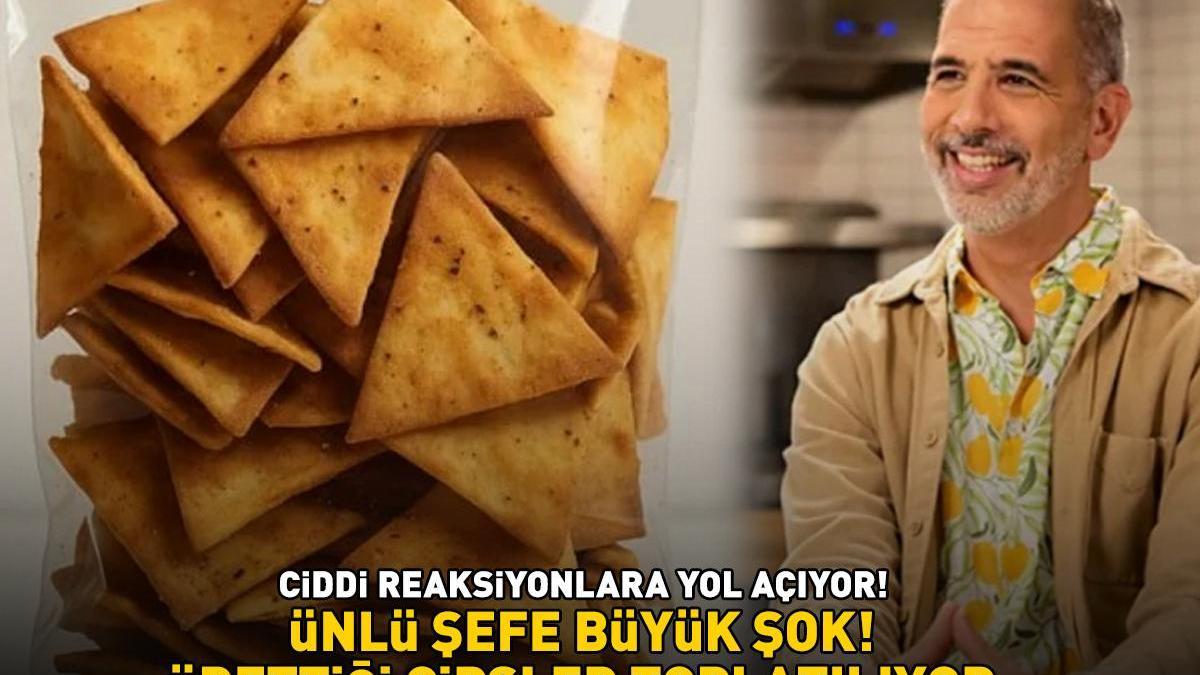 Ünlü şefe büyük şok! Ürettiği cipsler toplatılıyor! Nedeni belli oldu! Dil ve yüzde şişme, burun akıntısı, hapşırma…